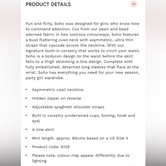 Oh Polly Soho Blush Embellished Mini Dress - Picture 5 of 10